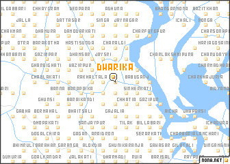 map of Dwārika
