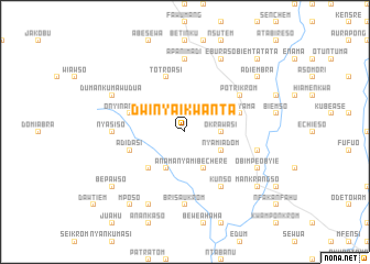 map of Dwinyaikwanta