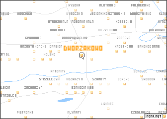 map of Dworzakowo
