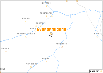 map of Dyabafouanou