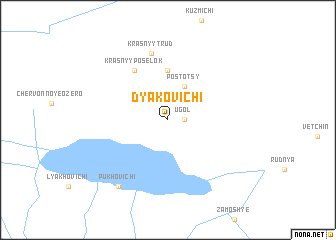 map of Dyakovichi