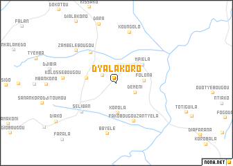 map of Dyalakoro