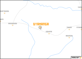 map of Dyamanga