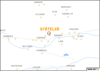 map of Dyatelka
