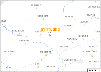 map of Dyatlovo