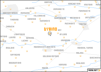 map of Dybino