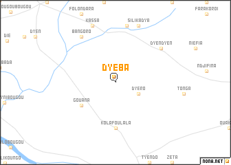 map of Dyéba