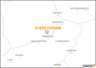 map of Dyendyennima