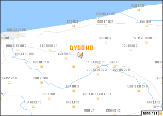 map of Dygowo