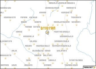 map of Dyidyan