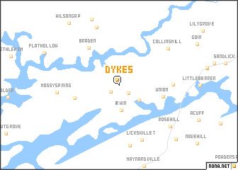 map of Dykes