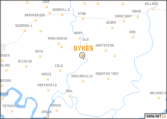 map of Dykes