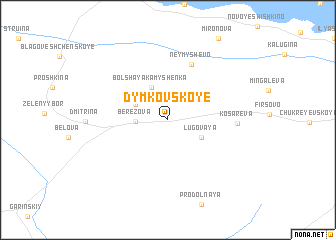 map of Dymkovskoye