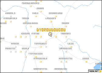 map of Dyoroudougou