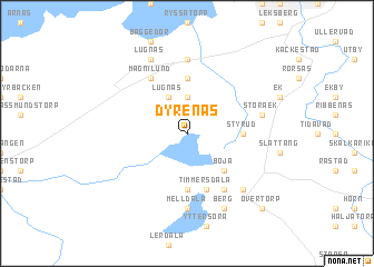 map of Dyrenäs