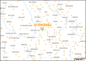 map of Dyrmishaj