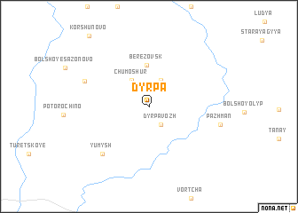 map of Dyrpa