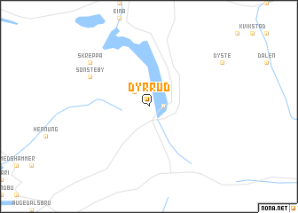 map of Dyrrud