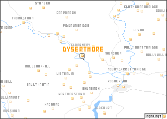 map of Dysertmore