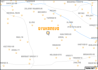 map of Dyukarevo