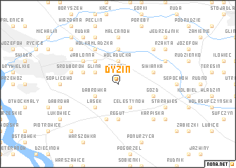 map of Dyzin