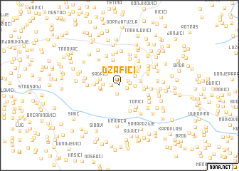 map of Džafići