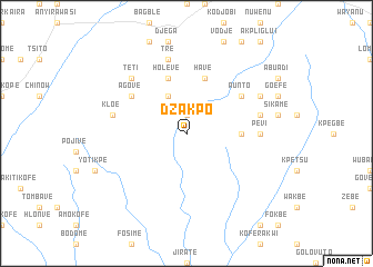 map of Dzakpo