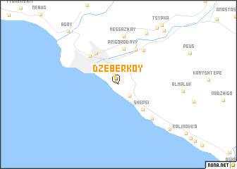 map of Dzeberkoy