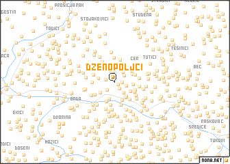 map of Dženopoljci