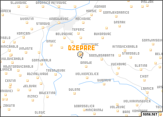 map of Džepare