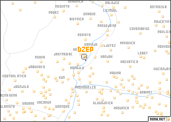 map of Džep