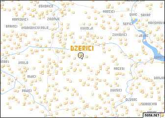 map of Džerići