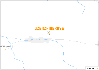 map of Dzerzhinskoye