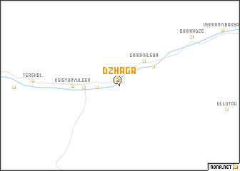 map of Dzhaga