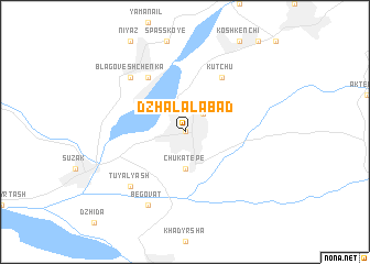 map of Dzhalal-Abad