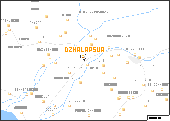 map of Dzhal-Apsua