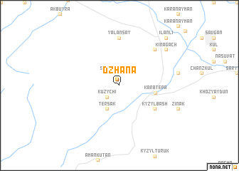 map of Dzhana