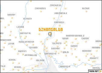 map of Dzhangalda