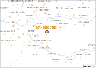 map of Dzhaparauli