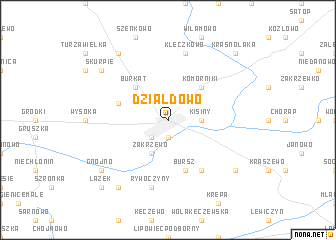 map of Działdowo