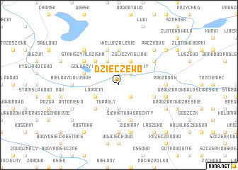 map of Dzieczewo