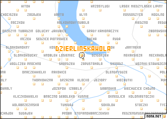 map of Dzierlińska Wola