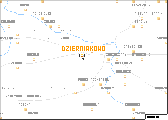 map of Dzierniakowo