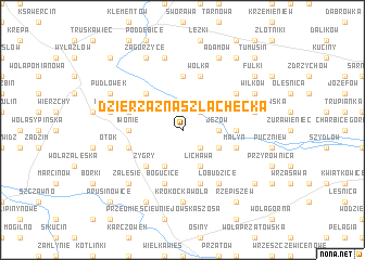 map of Dzierzązna Szlachecka