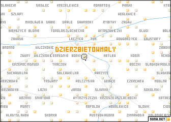 map of Dzierzbiętów Mały