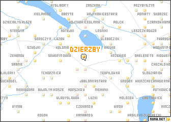 map of Dzierzby