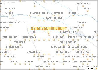map of Dzierzęga-Nadbory