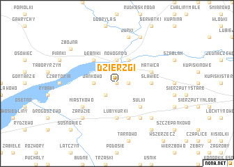 map of Dzierzgi