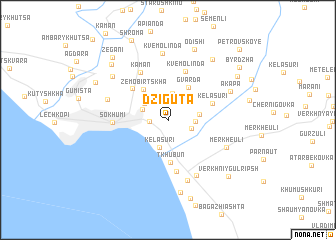 map of Dziguta