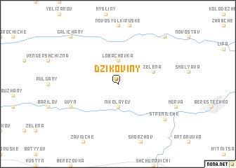 map of Dzikoviny